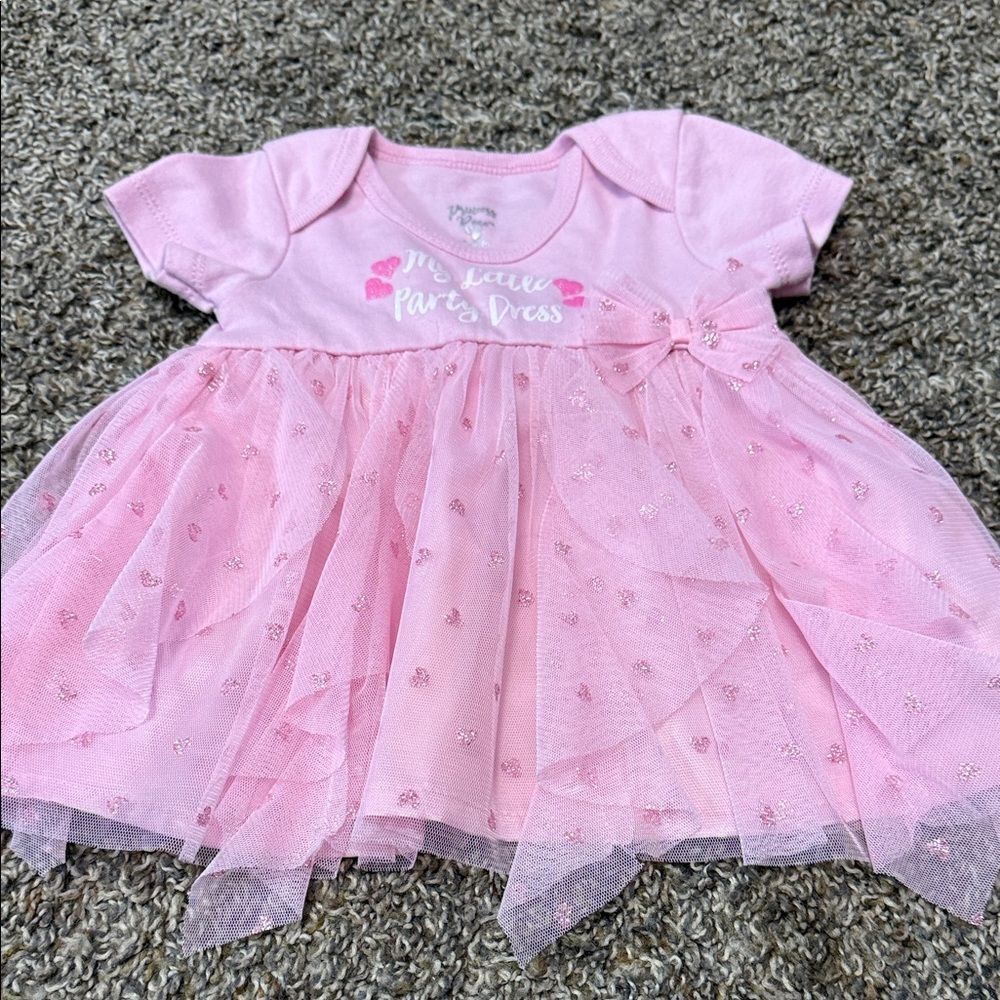 Pink Tulle Baby One-Piece Dress - Cute Party Style